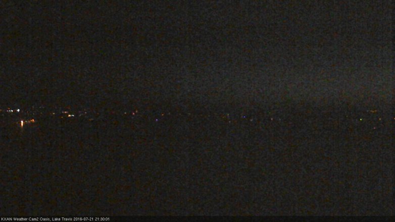 Lake Travis webcam, July 21, 2016 8:50 PM CT