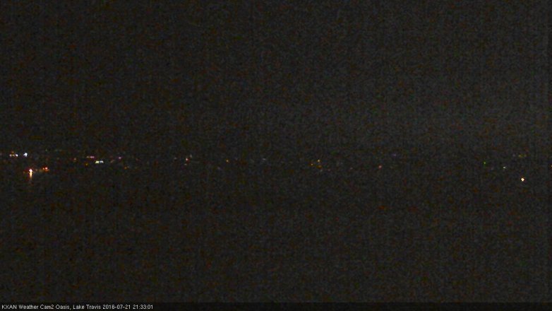 Lake Travis webcam, July 21, 2016 8:55 PM CT