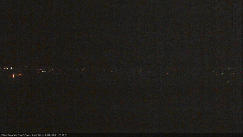 Lake Travis webcam, July 21, 2016 10:10 PM CT