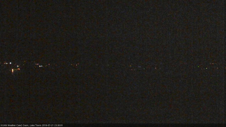 Lake Travis webcam, July 21, 2016 10:35 PM CT