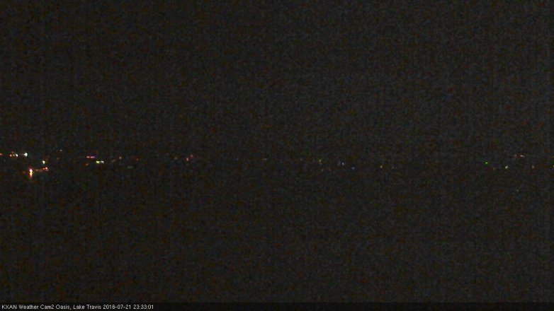 Lake Travis webcam, July 21, 2016 10:55 PM CT