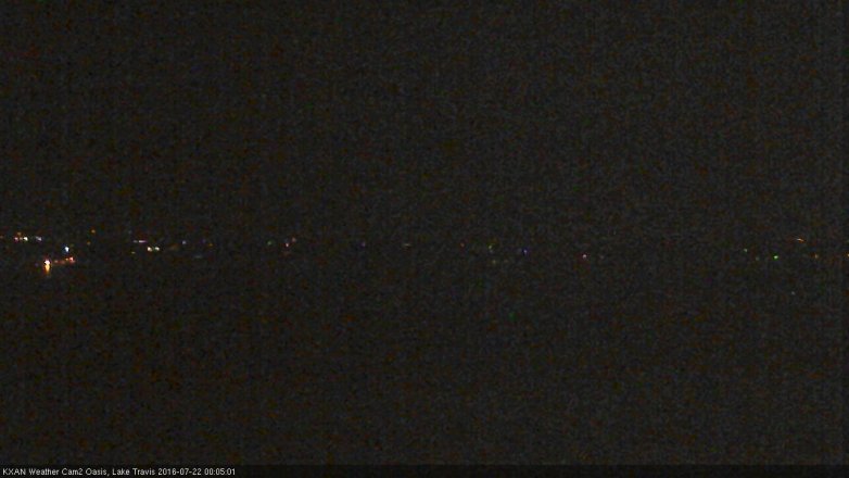 Lake Travis webcam, July 21, 2016 11:15 PM CT