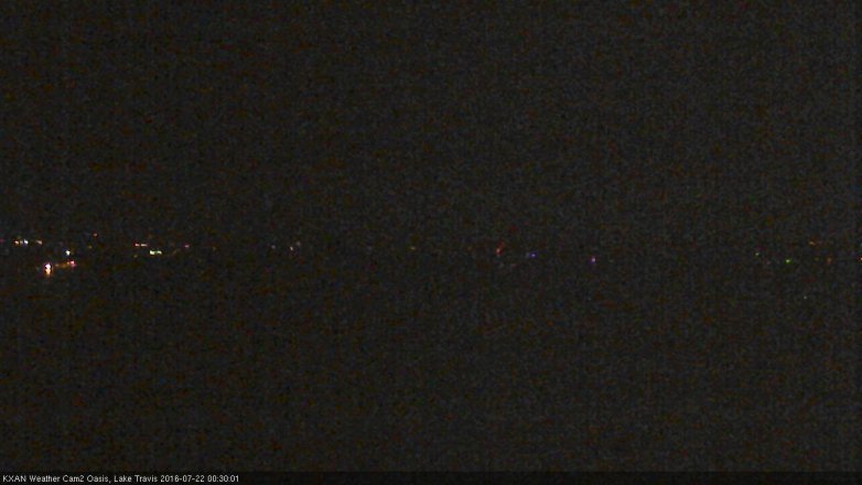 Lake Travis webcam, July 21, 2016 11:55 PM CT