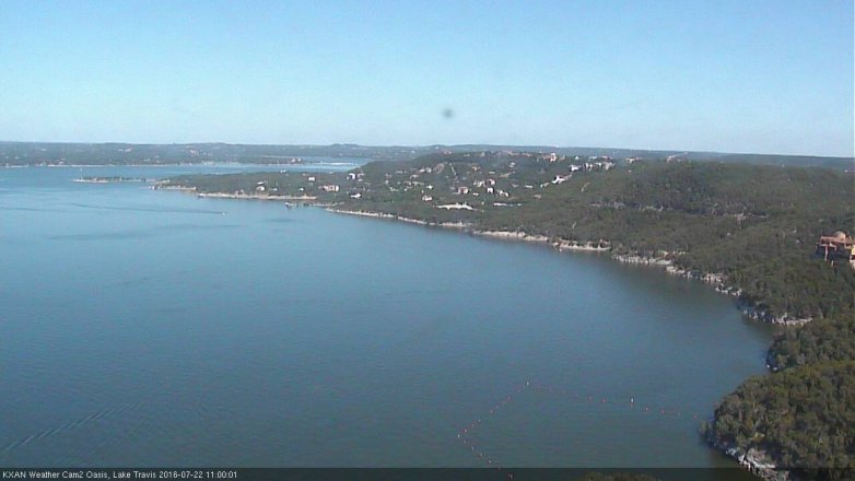 Lake Travis webcam, July 22, 2016 10:15 AM CT