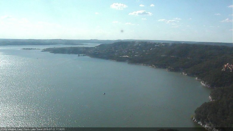 Lake Travis webcam, July 22, 2016 4:35 PM CT