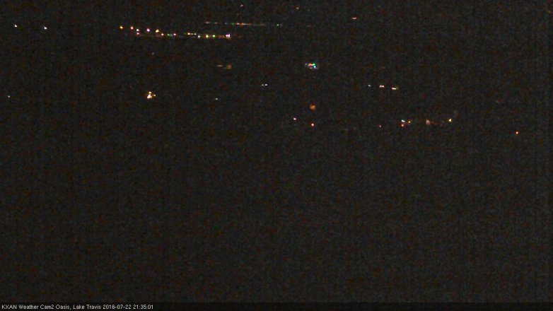 Lake Travis webcam, July 22, 2016 8:55 PM CT