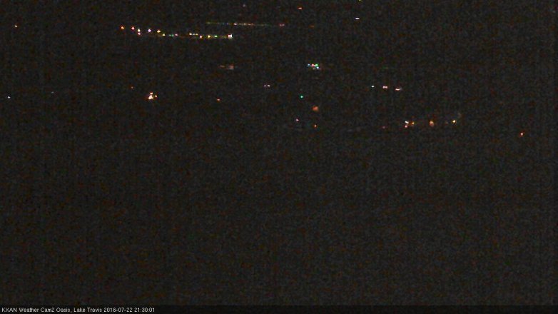Lake Travis webcam, July 22, 2016 9:00 PM CT