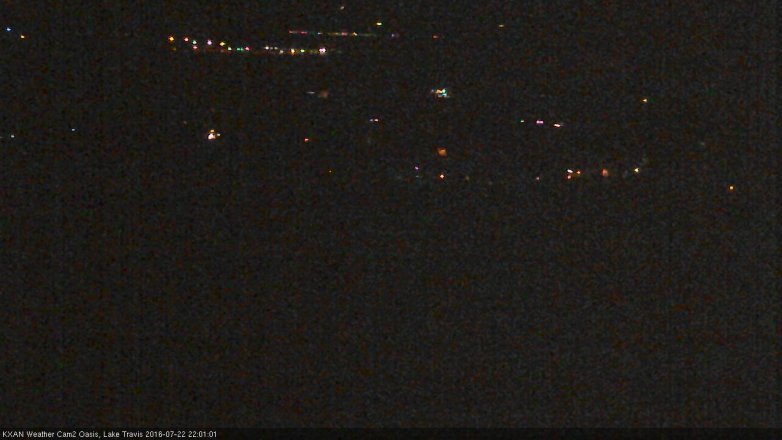 Lake Travis webcam, July 22, 2016 9:10 PM CT