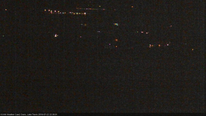 Lake Travis webcam, July 22, 2016 9:35 PM CT