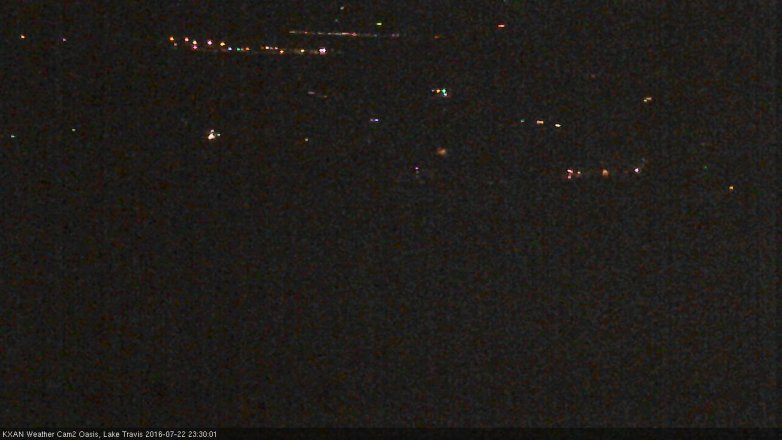 Lake Travis webcam, July 22, 2016 10:35 PM CT
