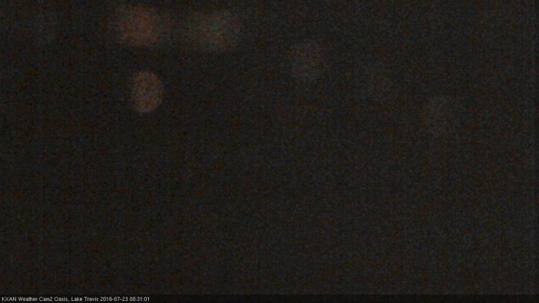 Lake Travis webcam, July 22, 2016 11:45 PM CT