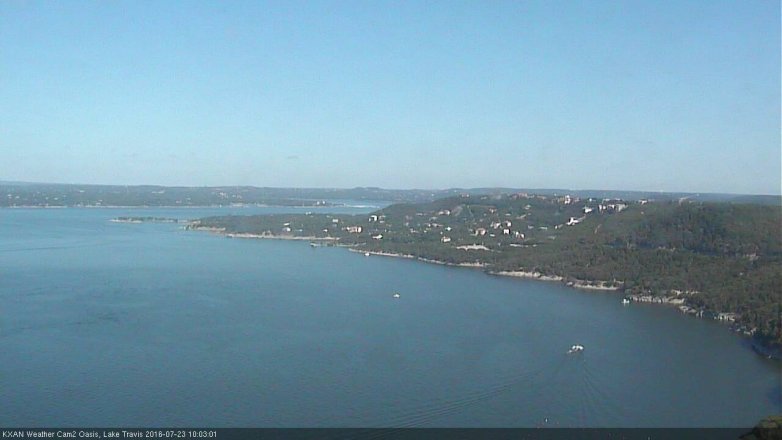 Lake Travis webcam, July 23, 2016 9:15 AM CT