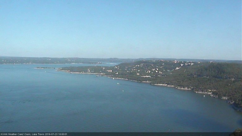 Lake Travis webcam, July 23, 2016 9:20 AM CT