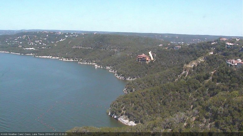 Lake Travis webcam, July 23, 2016 11:55 AM CT