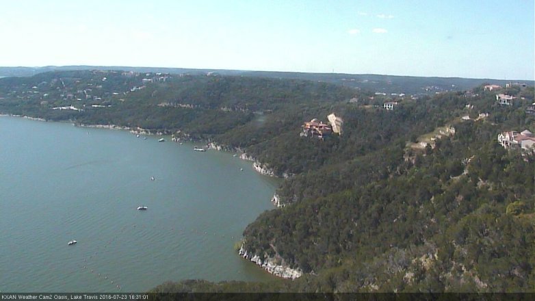 Lake Travis webcam, July 23, 2016 3:50 PM CT