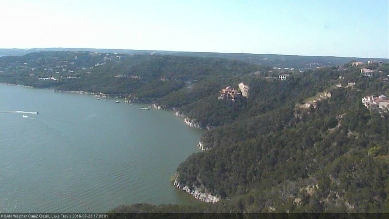 Lake Travis webcam, July 23, 2016 4:25 PM CT