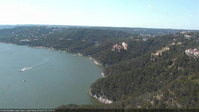 Lake Travis webcam, July 23, 2016 4:30 PM CT