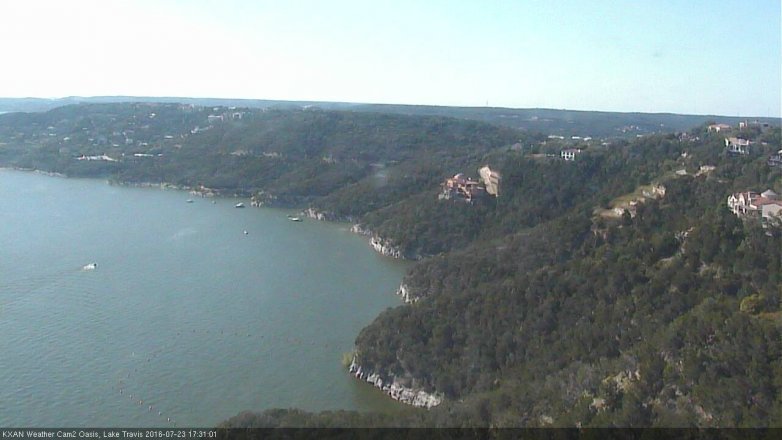 Lake Travis webcam, July 23, 2016 4:35 PM CT