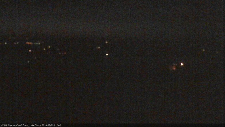 Lake Travis webcam, July 23, 2016 8:45 PM CT