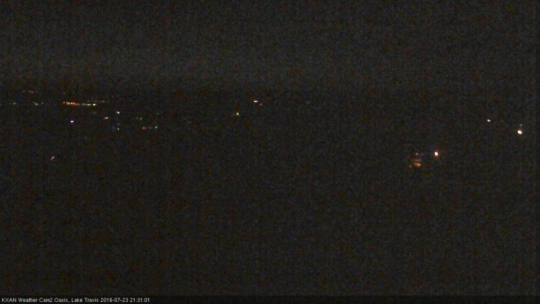 Lake Travis webcam, July 23, 2016 8:50 PM CT