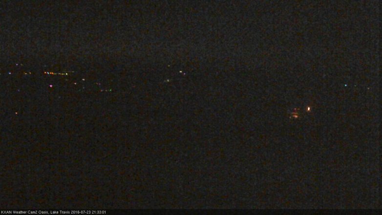Lake Travis webcam, July 23, 2016 9:00 PM CT