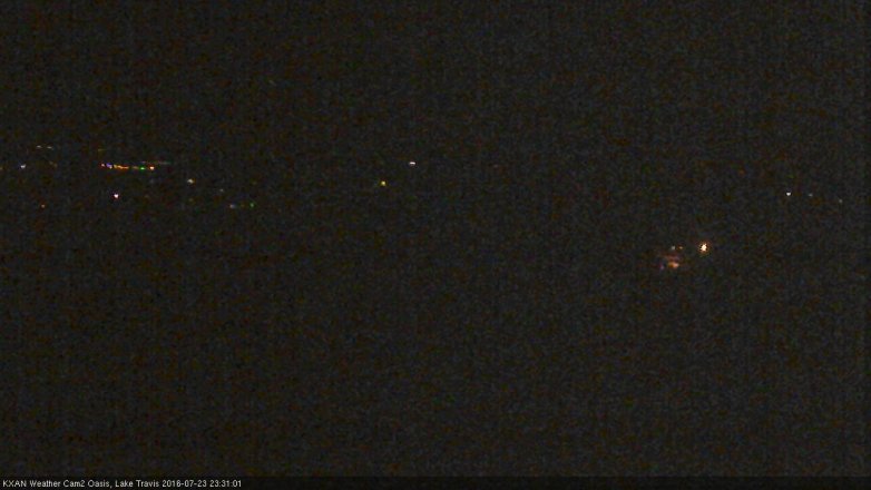 Lake Travis webcam, July 23, 2016 10:55 PM CT