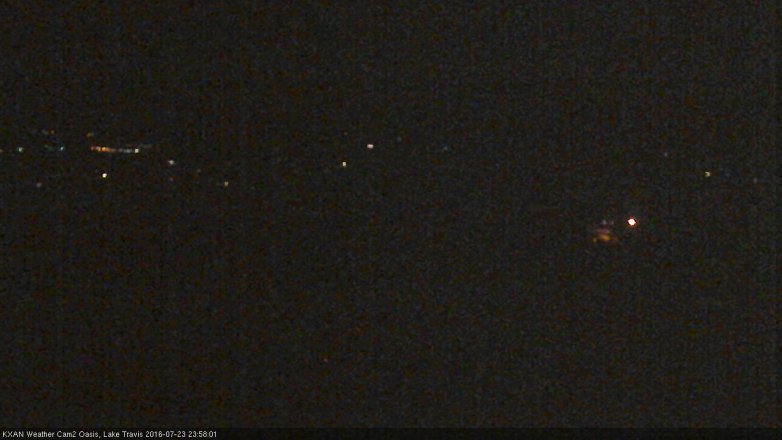 Lake Travis webcam, July 23, 2016 11:10 PM CT