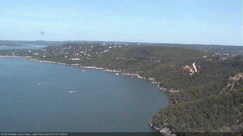 Lake Travis webcam, July 24, 2016 11:10 AM CT