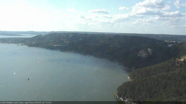 Lake Travis webcam, July 24, 2016 4:45 PM CT