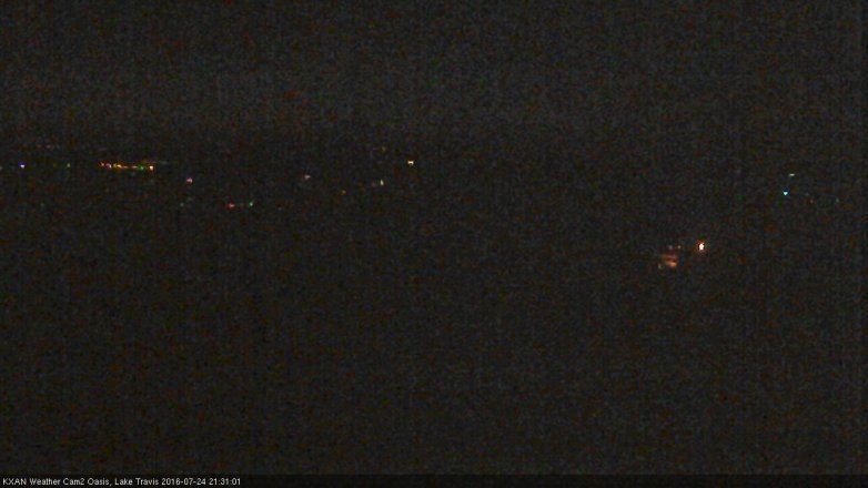 Lake Travis webcam, July 24, 2016 8:55 PM CT