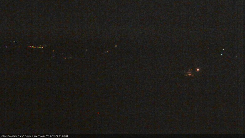 Lake Travis webcam, July 24, 2016 9:00 PM CT