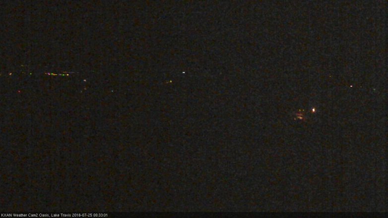 Lake Travis webcam, July 24, 2016 11:50 PM CT