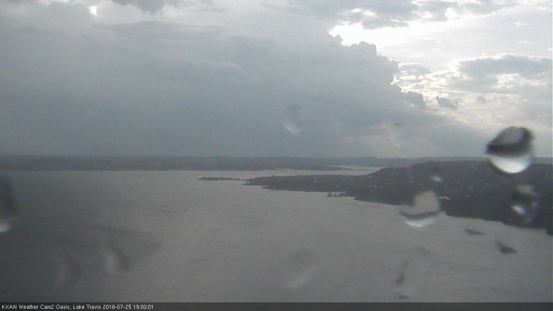 Lake Travis webcam, July 25, 2016 6:05 PM CT