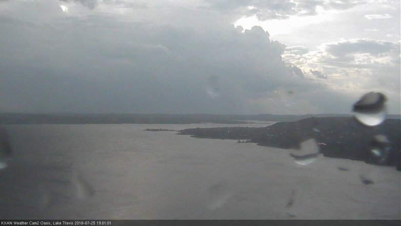 Lake Travis webcam, July 25, 2016 6:20 PM CT