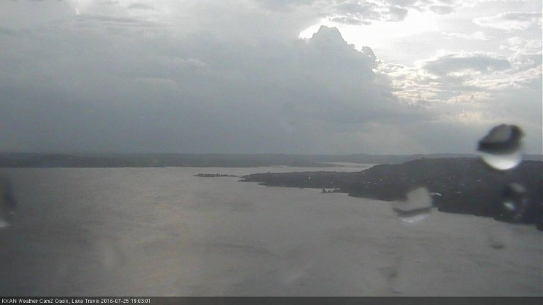 Lake Travis webcam, July 25, 2016 6:30 PM CT