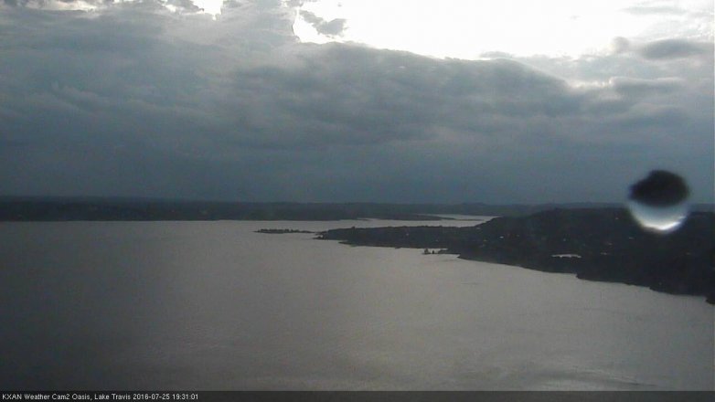 Lake Travis webcam, July 25, 2016 6:45 PM CT