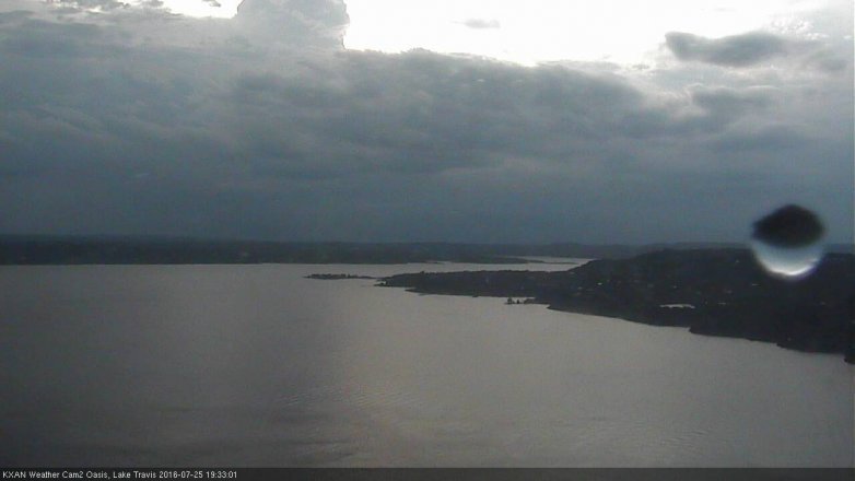 Lake Travis webcam, July 25, 2016 6:50 PM CT