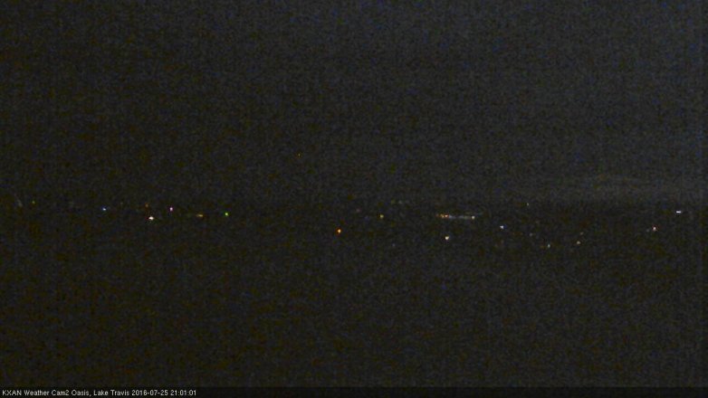 Lake Travis webcam, July 25, 2016 8:15 PM CT