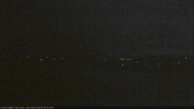 Lake Travis webcam, July 25, 2016 8:30 PM CT