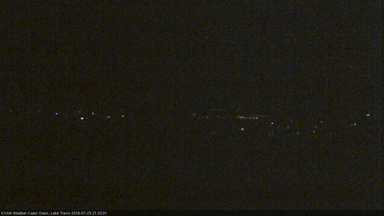 Lake Travis webcam, July 25, 2016 8:45 PM CT
