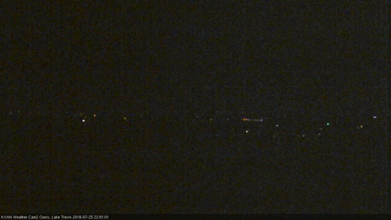 Lake Travis webcam, July 25, 2016 9:05 PM CT