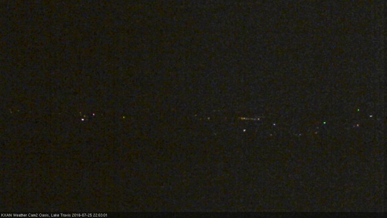 Lake Travis webcam, July 25, 2016 9:15 PM CT