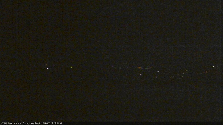 Lake Travis webcam, July 25, 2016 9:35 PM CT