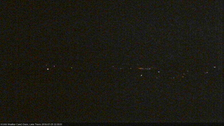 Lake Travis webcam, July 25, 2016 9:40 PM CT