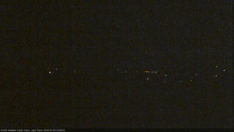 Lake Travis webcam, July 25, 2016 10:05 PM CT