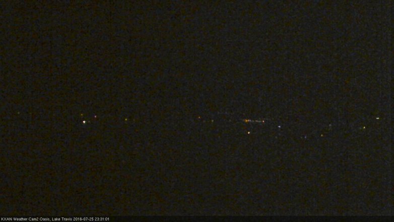 Lake Travis webcam, July 25, 2016 10:50 PM CT