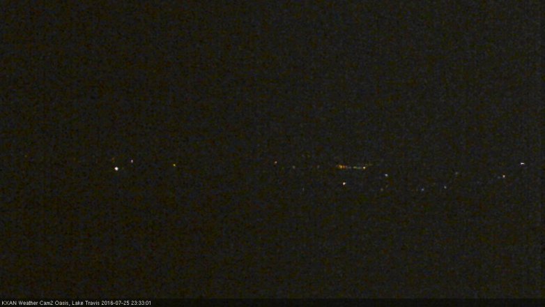 Lake Travis webcam, July 25, 2016 11:00 PM CT