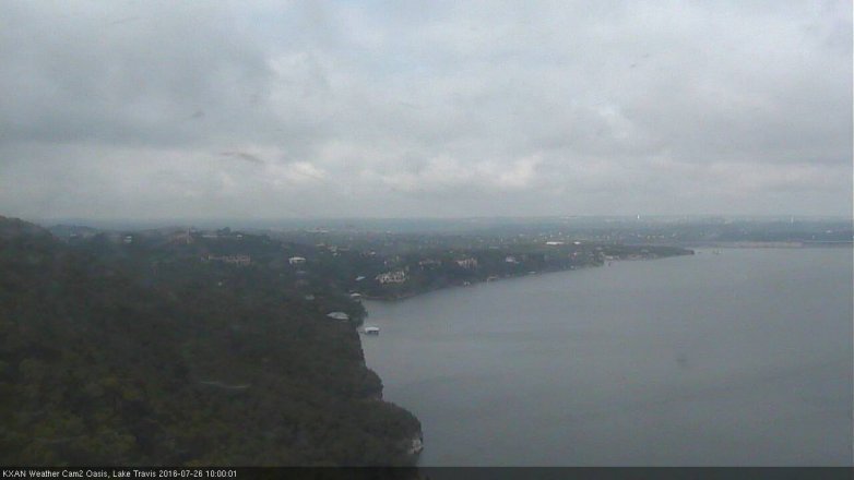 Lake Travis webcam, July 26, 2016 9:05 AM CT