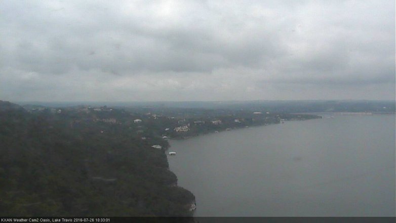 Lake Travis webcam, July 26, 2016 9:50 AM CT
