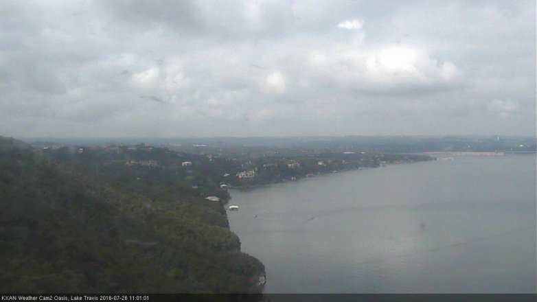 Lake Travis webcam, July 26, 2016 10:20 AM CT